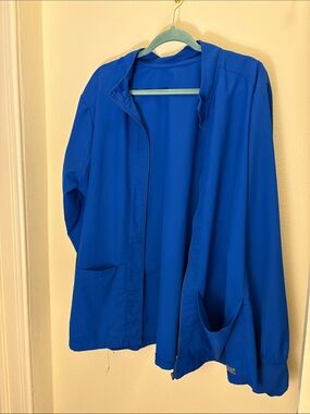 Medcouture scrub jacket 2XL royal blue